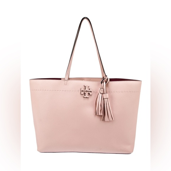 Tory Burch McGraw Tote Devon Light Pink - Picture 1 of 12